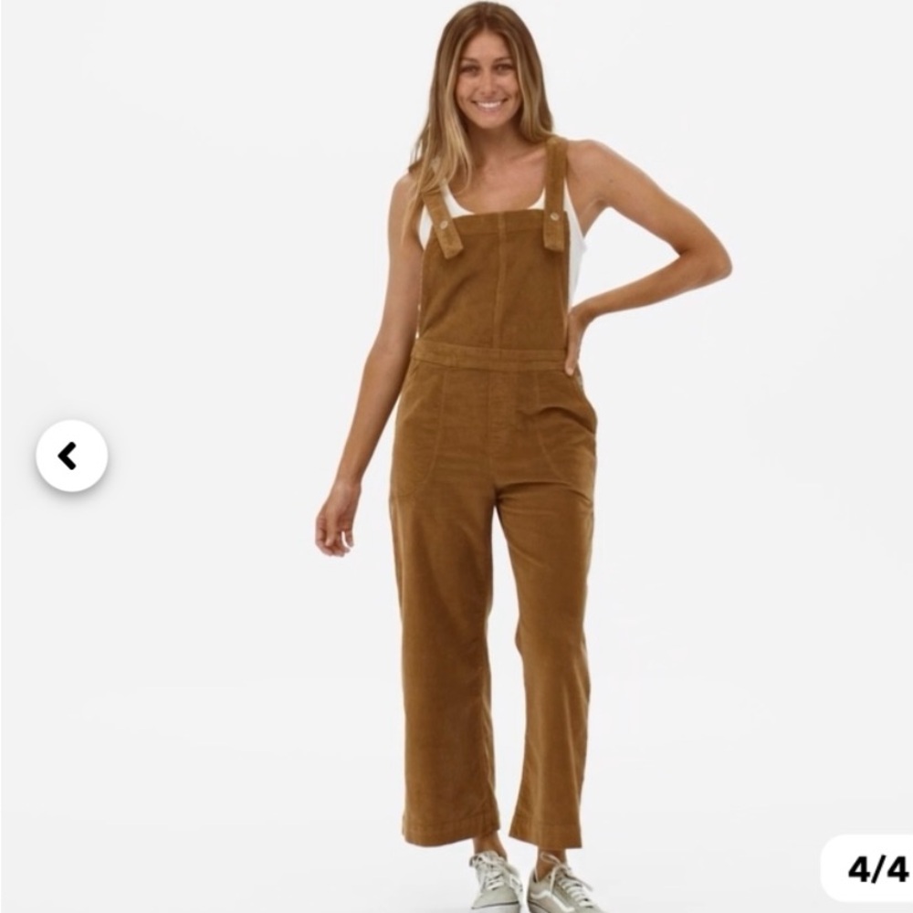 Patagonia cropped corduroy overalls
